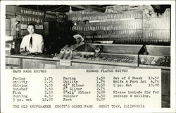 The Old Knifemaker, Knott's Berry Farm Postcard