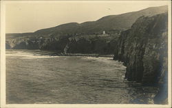 Ocean Cliffs in Southern California Postcard