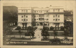 Garden Court Apts. Postcard