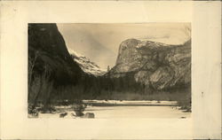 Mirror Lake Frozen Over, Yosemite Postcard