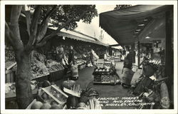 Farmer's Market, Third and Fairfax Los Angeles, CA Postcard Postcard Postcard