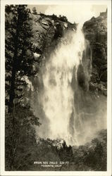 Bridal Veil Falls, 620 Ft. Yosemite, CA Yosemite National Park Postcard Postcard Postcard