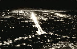 Unsurpassed is the View at Night from Twin Peaks Postcard