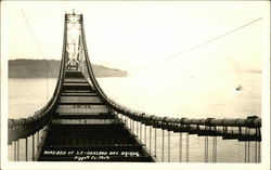 Roadbed of S.F.-Oakland Bay Bridge Postcard