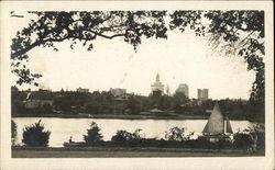 Sailboat on the Water, Lake Merritt Oakland, CA Postcard Postcard Postcard