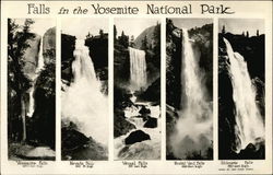 Yosemite National Park Waterfalls California Postcard Postcard Postcard