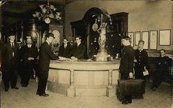 Hotel Lobby and Staff Postcard