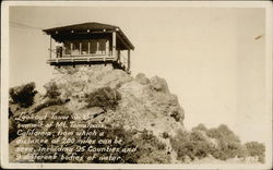 Lookout Tower on the summit of Mt. Tamalpais Mill Valley, CA Postcard Postcard Postcard