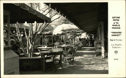 Eating Patio - Farmers Market Los Angeles, CA Postcard Postcard Postcard