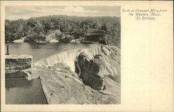 Dam at Crescent Mills from the Western Mass. St. Railway Russell, MA Postcard Postcard Postcard