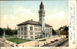 City Hall Worcester, MA Postcard Postcard Postcard