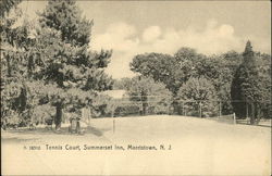 Summerset Inn - Tennis Court Morristown, NJ Postcard Postcard Postcard