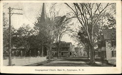 Congregational Church, Main St. Farmington, NH Postcard Postcard Postcard