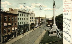 Monument Square, Soldier's and Sailor's Monument Troy, NY Postcard Postcard Postcard