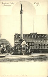 Soldiers & Sailors Monument Troy, NY Postcard Postcard Postcard