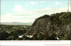 East Rock and Soldiers Monument looking from Indian Head Postcard