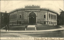 Free Public Library East Orange, NJ Postcard Postcard Postcard