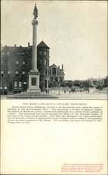 The Maryland Revolutionary Monument Postcard