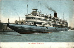 The Whaleback, Chicago River Steamers Postcard Postcard Postcard