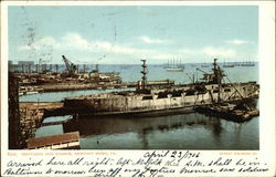 Shipyards and Harbor Newport News, VA Postcard Postcard Postcard