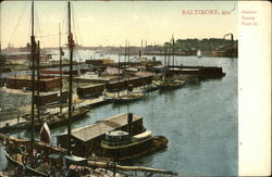 Harbor Scene, Pratt Street Baltimore, MD Postcard Postcard Postcard