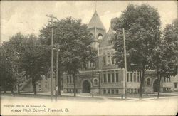 High School Fremont, OH Postcard Postcard Postcard