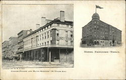 Hotel Newcomb - Fourth and Maine Streets Quincy, IL Postcard Postcard Postcard