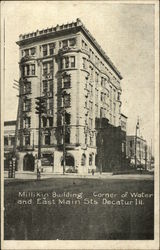 Millikin Building, Corner of Water and East Main Streets Postcard