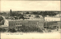 Photographic View of Howell, MI from Above Michigan Postcard Postcard Postcard