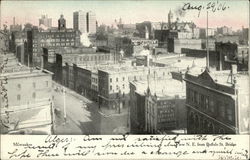 View N.E. from Buffalo St. Bridge Milwaukee, WI Postcard Postcard Postcard