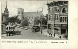 First Episcopal CHurch and Y.M.C.A. Building Kenosha, WI Postcard Postcard Postcard