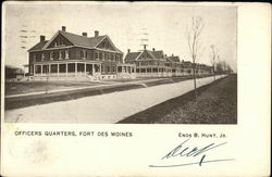 Officers Quarters, Fort Des Moines Postcard