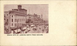 16th Street Looking North from Howard Omaha, NE Postcard Postcard Postcard