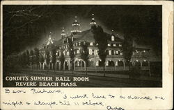 Condit's Summer Ball Room Postcard