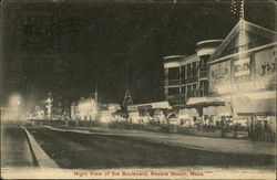 Night View of the Boulevard Postcard