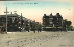 Forest Hills Square Postcard