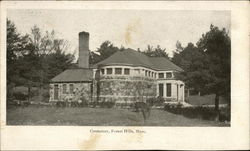 Crematory Forest Hills, MA Postcard Postcard Postcard