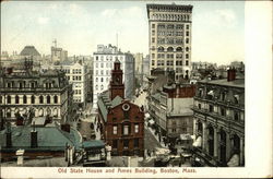 Old State House and Ames Building Boston, MA Postcard Postcard Postcard