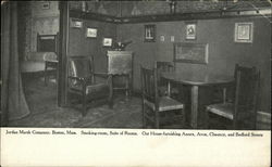 Smoking-room, Suite of Rooms - Jordan Marsh Company Postcard