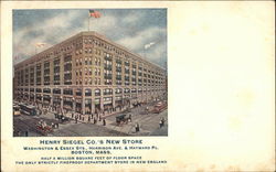 Henry Siegel Co.'s New Store Boston, MA Postcard Postcard Postcard