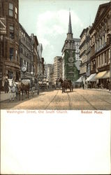 Washington Street, Old South Church Boston, MA Postcard Postcard Postcard