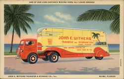 John E. Withers Transfer & Storage Co., Inc Miami, FL Postcard Postcard