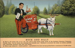 Buckeye Beer - Buck and Billy Postcard