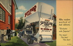 Superior Fuel, Superior Stoker Coal It's Better Delivered the Superior Way from Truck to Bin Postcard