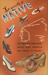 Let Yourself go Native, The Brilliant new Sport Shoes Miss America has Taken to Heart! Postcard