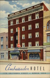 Ambassador Hotel Denver, CO Postcard Postcard