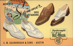 E. M. Scarbrough & Sons, Authentic Summer Shoe Fashions Austin, TX Postcard Postcard