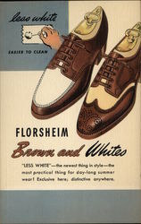 Florsheim Brown and Whites Advertising Postcard Postcard