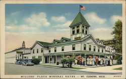 Millers' Plaza Mineral Baths Mount Clemens, MI Postcard Postcard