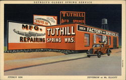 Tuthill Spring Works - Auto Repair Shop Detroit, MI Postcard Postcard